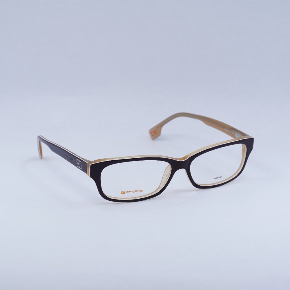 New Hugo Boss BO 0009/N I7Q Eyeglasses -Black/Brown Beige Frame Lowest price